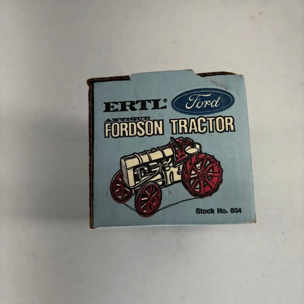 VINTAGE ERTL ANTIQUE FORDSON FARM TRACTOR MODEL # 804 BOXED‎ DIE CAST METAL VTG